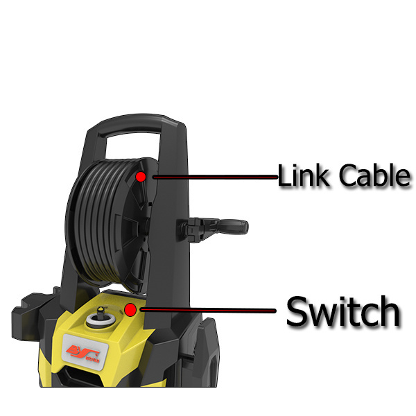 Certified Electric Pressure Washer, Blue Power Washer with Foam Cannon and 3 Different Pressure nozzles