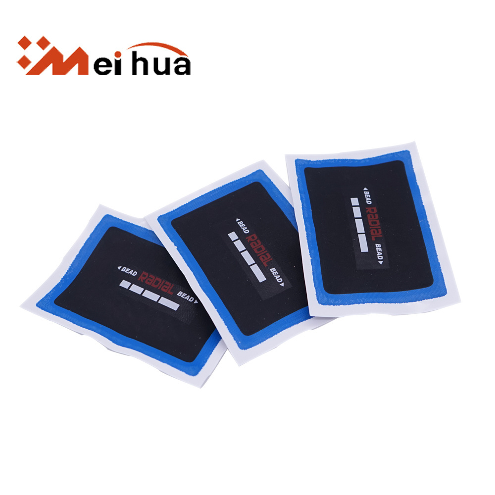 High Quality Glue-free Car Flat Tire Repair Rubber Patch Tubeless Tire Repair Use Customized CN;ZHE Black 12 MH