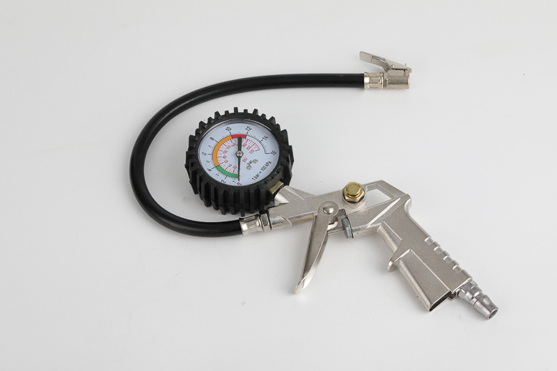 Digital Pressure Gauge with Tire Inflator, 250 PSI Air Chuck and Compressor Accessories Heavy Duty with Quick Connect Coupler