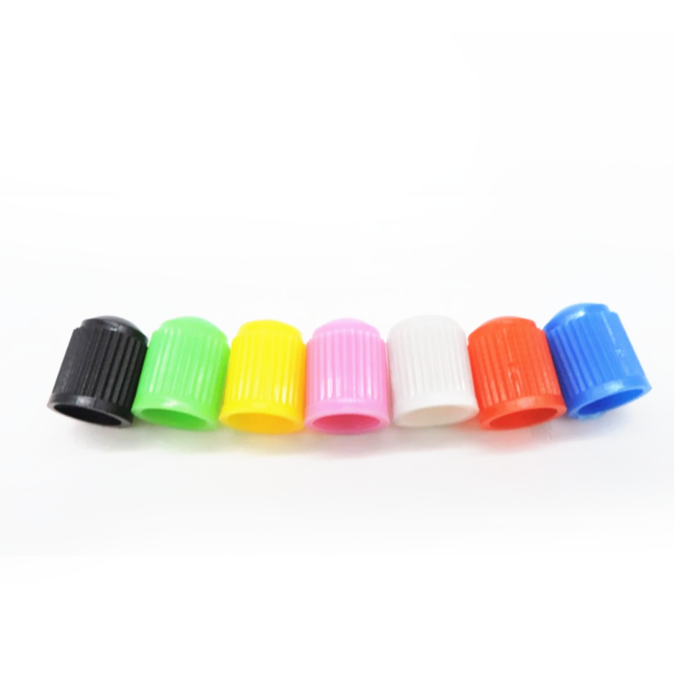 Custom black gold green red pink roll dice car tire valve cap