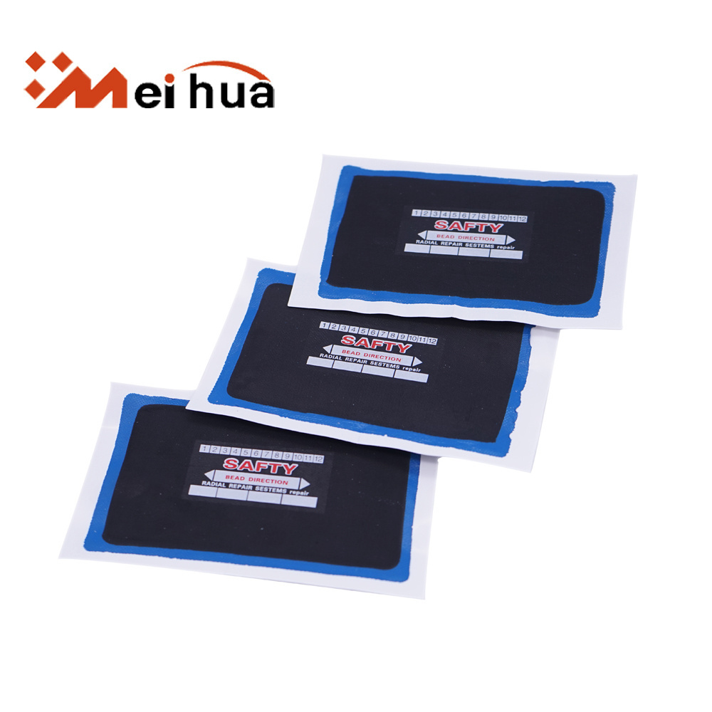 High Quality Glue-free Car Flat Tire Repair Rubber Patch Tubeless Tire Repair Use Customized CN;ZHE Black 12 MH