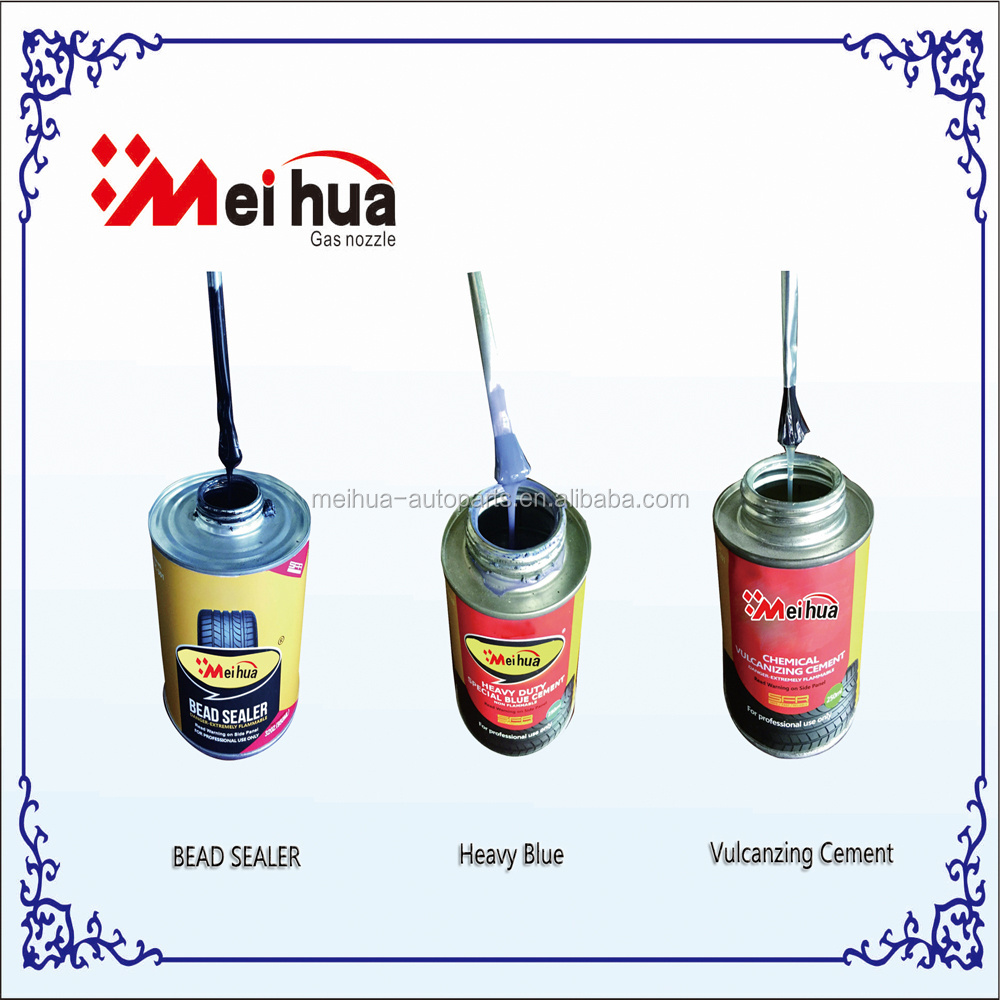 Fast Dry Vulcanizing Cement 1000ml can with Brush Cap Tyre Sealant