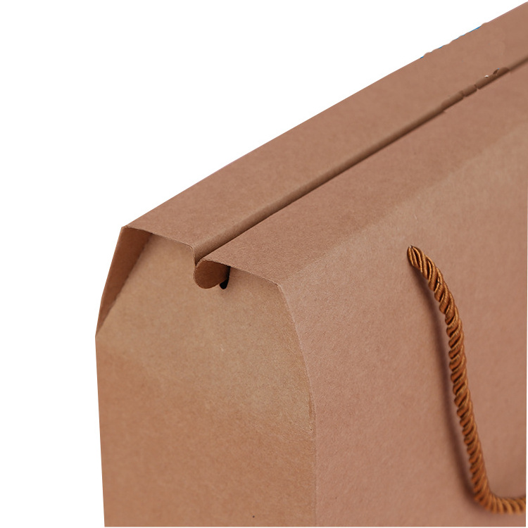 With Handle Kraft Corrugated Cardboard Dry Fruit Packaging Gift Box