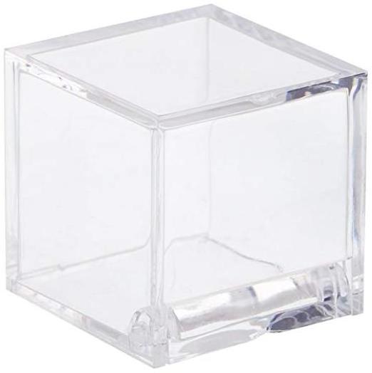 Clear Candy Boxes Cube Case Transparent Acrylic Favor Boxes