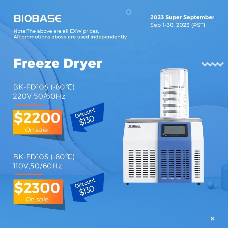 BIOBASE medical freeze Drying machine mini Lyophilizer freeze dryer for lab