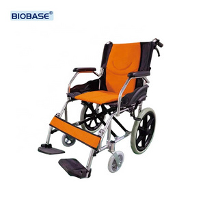 Biobase Factory High Quality Steel Wheelchair Homecare Chair Wheel Seat Manual Stainless Steel Manual Wheelchair