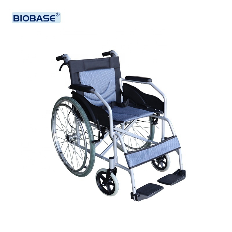 BIOBASE Portable Wheelchair Sport Manual Wheel Chair Lightweight Wheelchair for Elderly