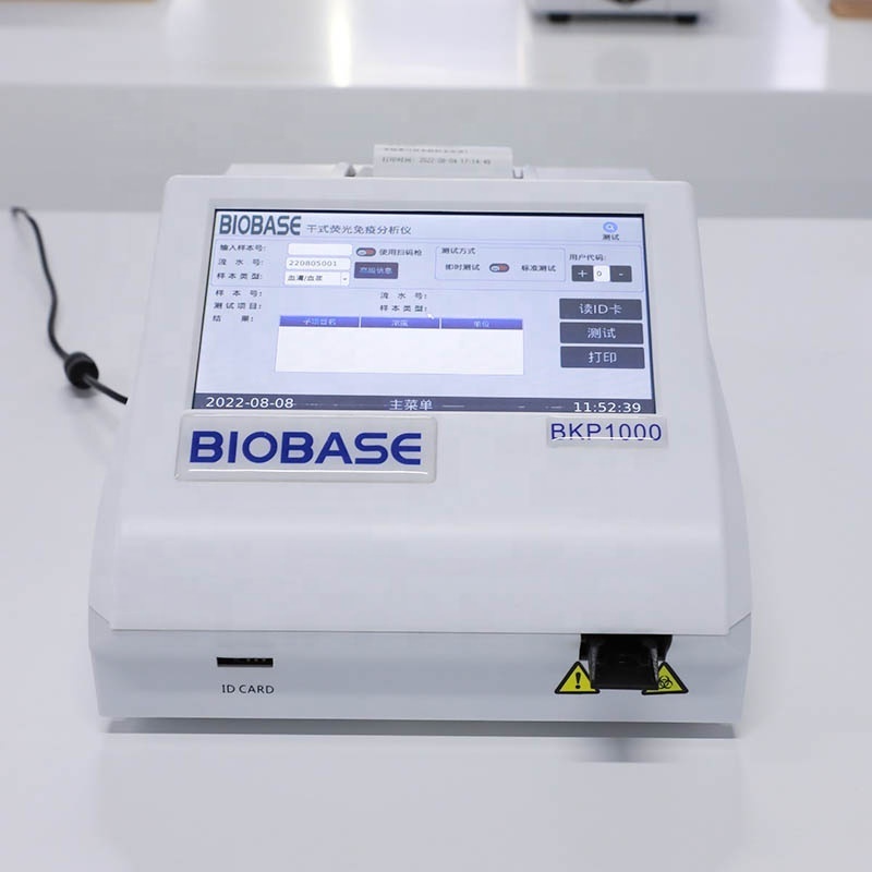 BIOBASE Fluorescence Immunoassay Analyzer with LED Touch Screen Hormones Analyzer Immunoassay System