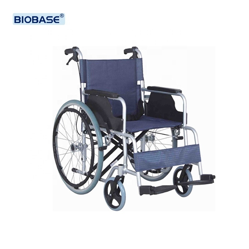 BIOBASE Hot Selling Aluminum Alloy Manual Wheelchair Cheap Price Light Weight Manual Wheelchair