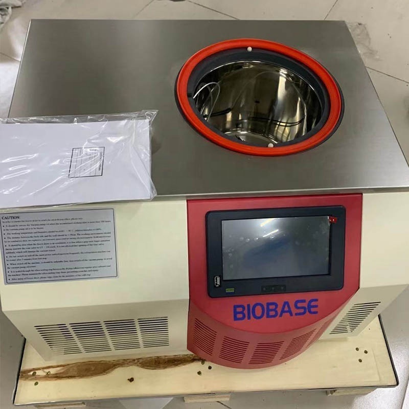 BIOBASE Mini Freeze Dryer Table Top LCD Display Vacuum Chamber Freeze Dryer for Lab