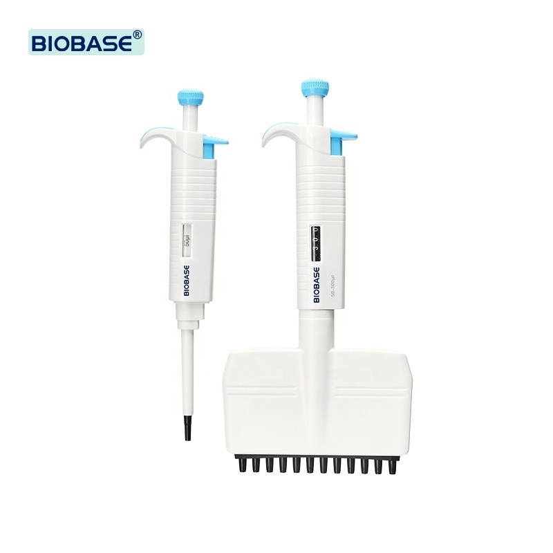 Biobase Mechanical Pipette 8 and 12 channel pipettes available for standard 96-well plate laboratory pipette