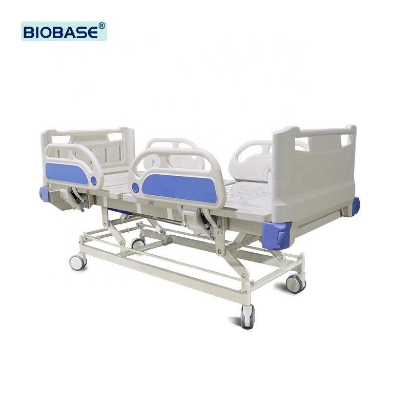 BIOBASE Slatted Double-Crank Hospital Bed with high quality cold rolled steel beautiful appearance Hospital Bed for sale