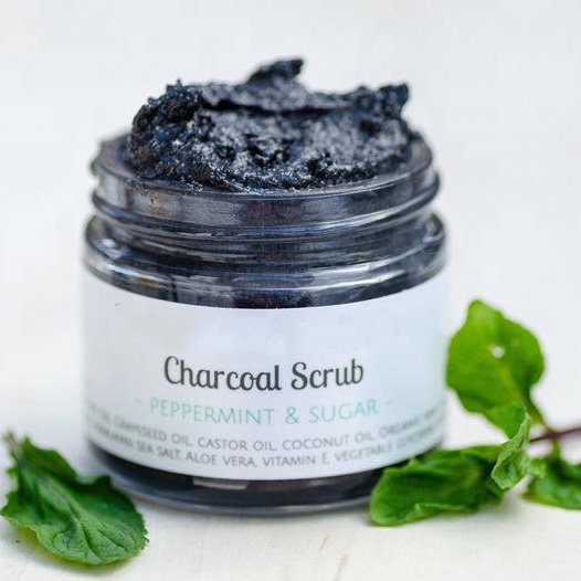 100% Natural Organic Exfoliating Bamboo Charcoal Facial Scrub