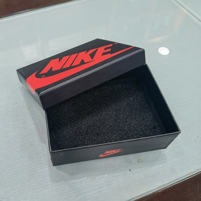 Custom Logo Black Gift Mini Shoe Box For Shoes Packaging