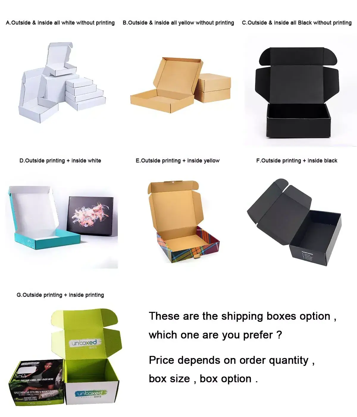 Wholesale Custom Logo Printed Kraft Paper Cardboard Packaging Corrugated Carton Mailer Shipping Boxes