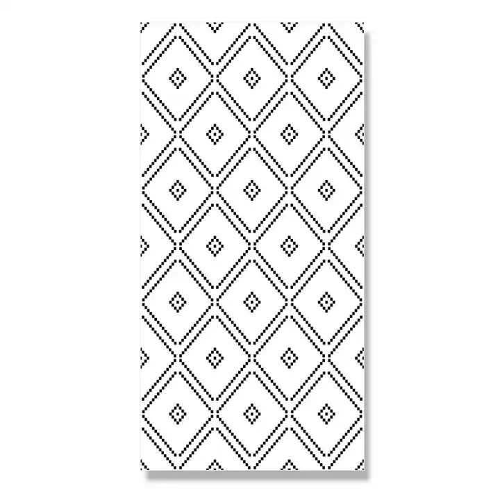 Nordic Style Black And White Check Diamond Wallpaper For Living Room