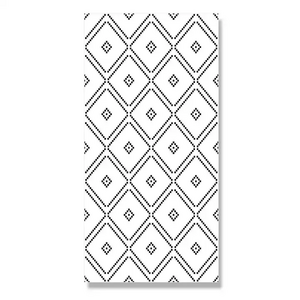 Nordic Style Black And White Check Diamond Wallpaper For Living Room