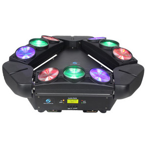 LED mini spider 9*10w RGBW 4in1 LED sharpy beam moving head stage dj lights