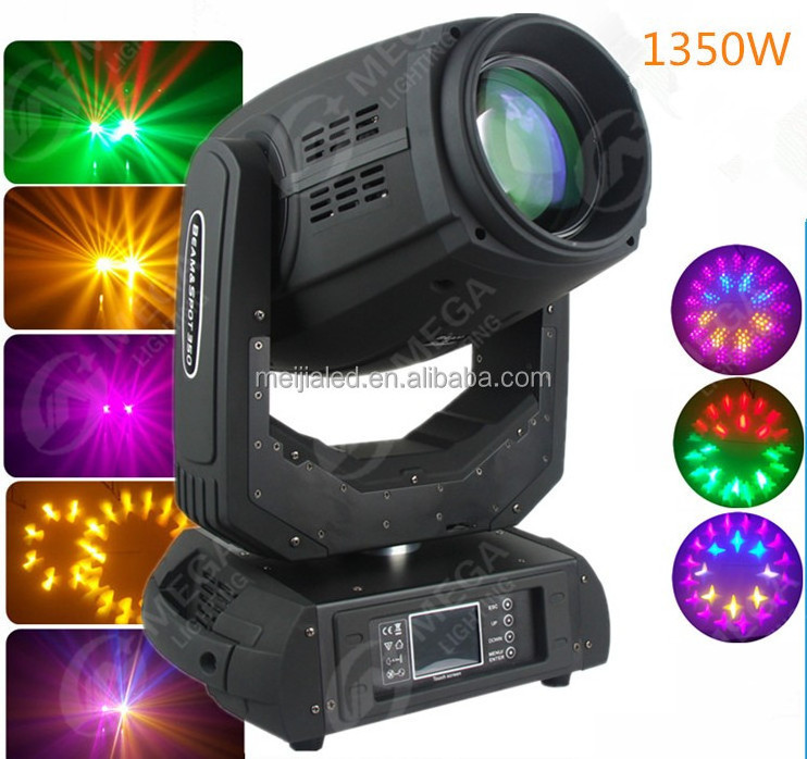 Led moving head beam stage water effect robot rotating stage light 350w 17R