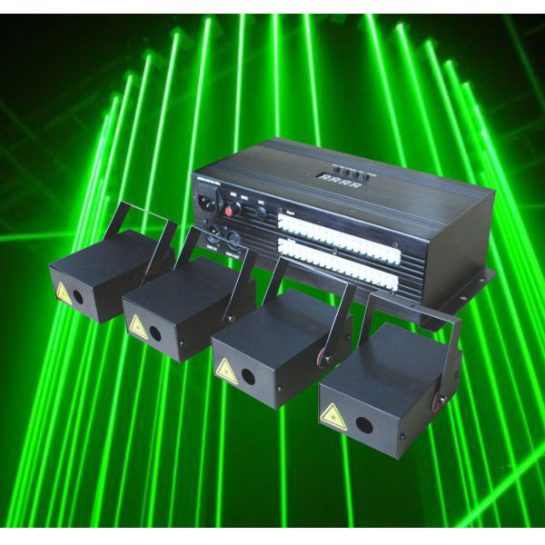 green blue color laser show DJ Rainrops laser control beeline laser light