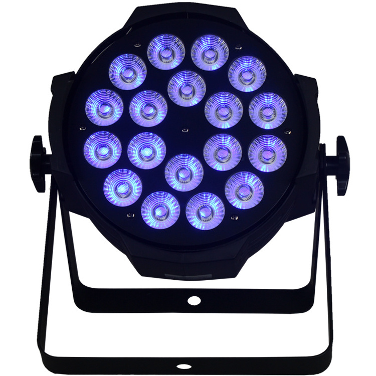 Professional Stage Light 18W RGB Cheap LED Flat Par dj disco small party lights