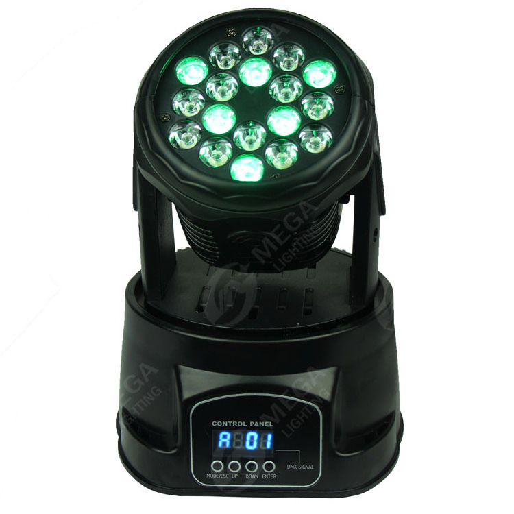 pro mini 18pcs 3W led rgb dmx mini moving head fog machine