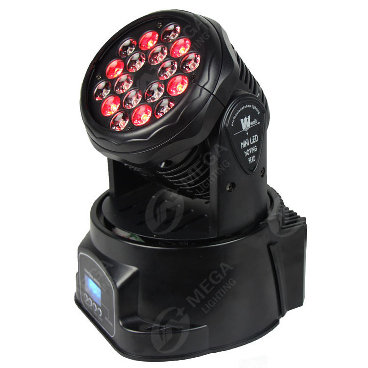 pro mini 18pcs 3W led rgb dmx mini moving head fog machine