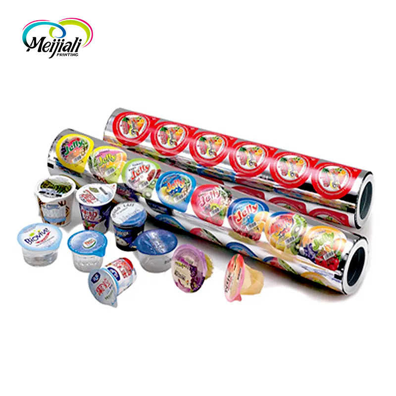 China Supplier Wholesale Design Heat Sealing Aluminum Foil PP Cup Lidding Film For Yogurt /Beverage/Jelly Wrap Packaging Packing