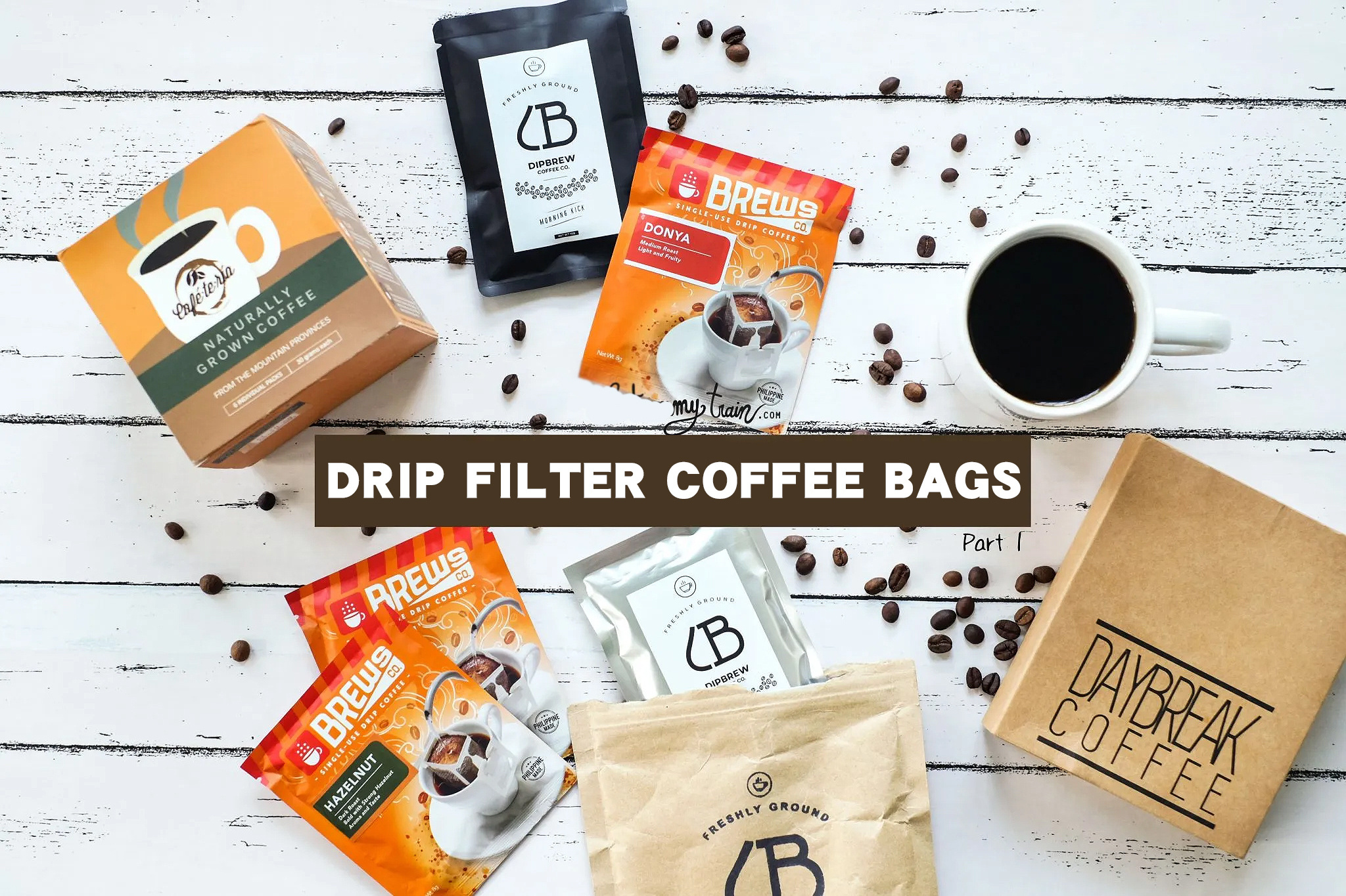 Custom Printed Single Serve Small Coffee Tea Sachet Packing Pouch Portable Hanging Ear Drip Coffee Filter Bag Outer Packaging