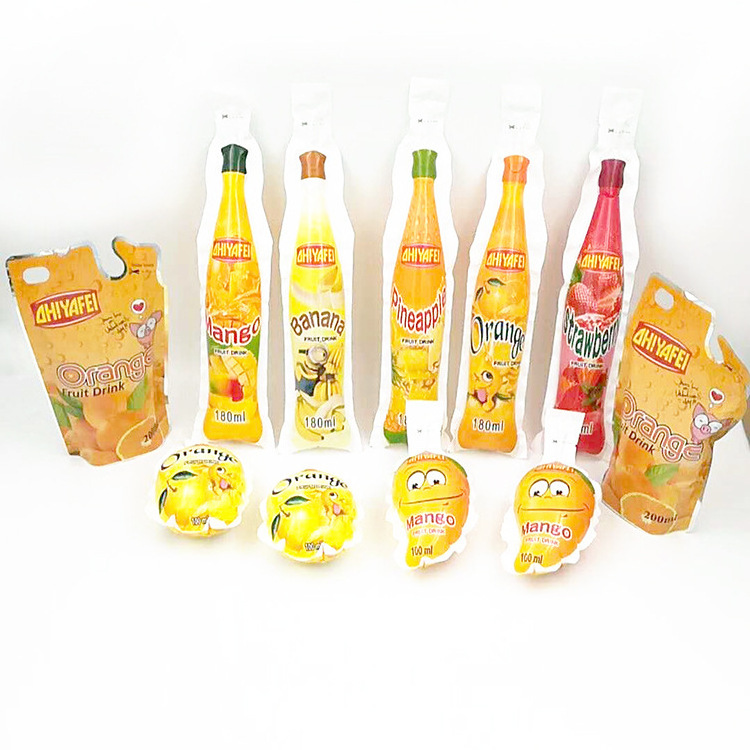 Custom food grade special shape frozen fruit juice soft tube flexible plastic packaging bag for liquide beverage ice pop lolly