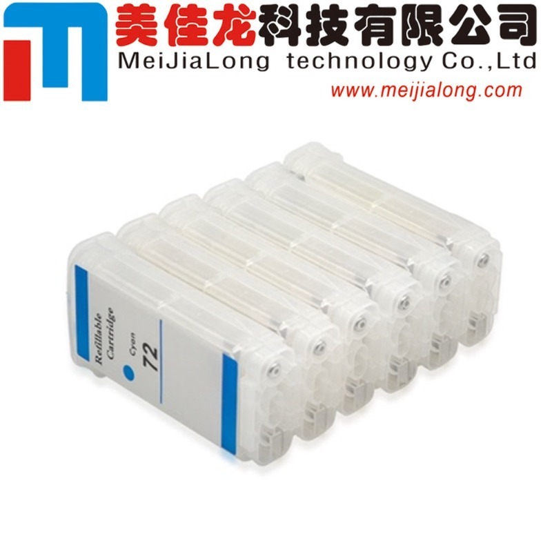 MJL  Refillable Ink Cartridge for HP 72 Designjet T610 T620 T770 T790 T1100 T1120 T1200 T1300 T2300 Printer With ARC Chip