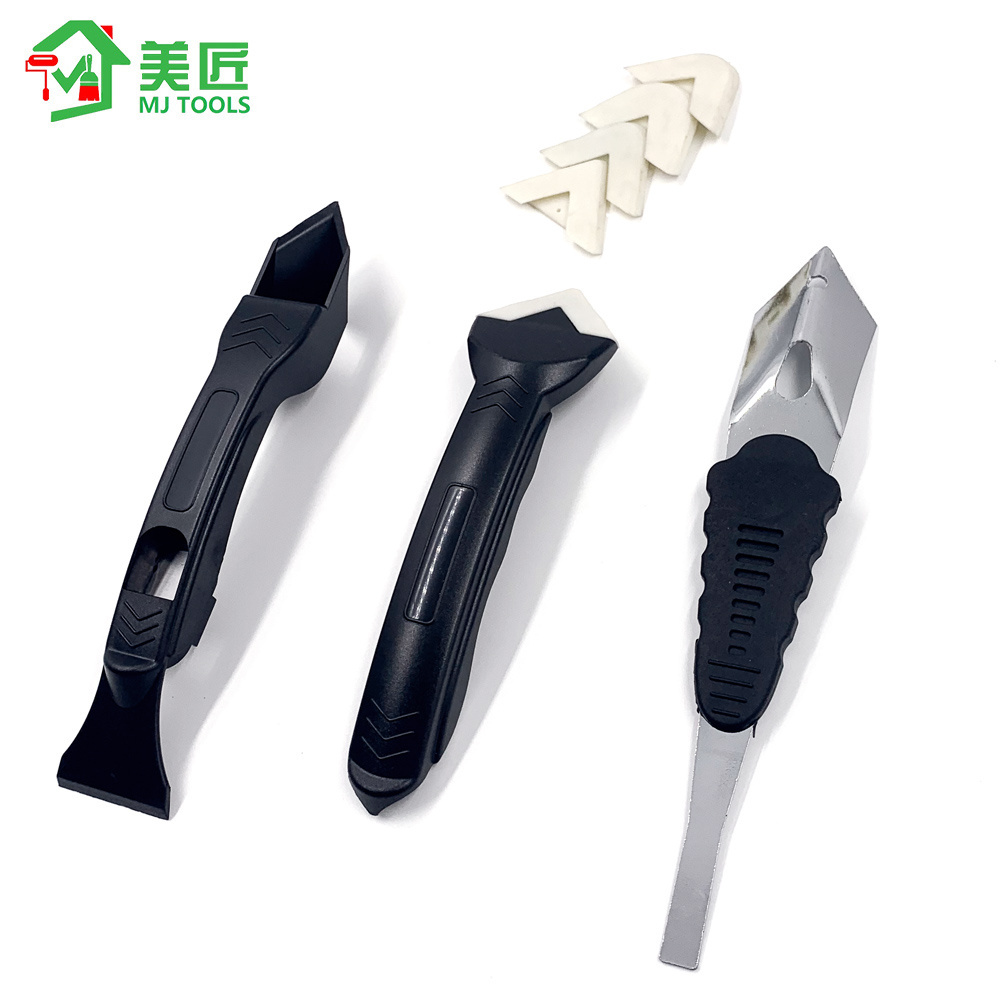 Quality Glass Glue Angle Caulk Tool set Bathroom kitchen Grouting Finishing Sealant Trowel Scraper caulking silicone remover