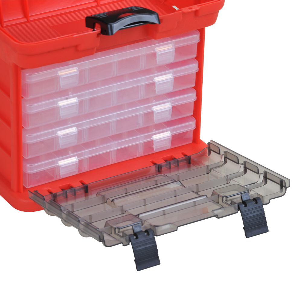 MJ-31082 Hot-Selling In Abroad 505x250x250mm 20-Inch PP Custom Multifunctional Tool Box With Drawer Storage