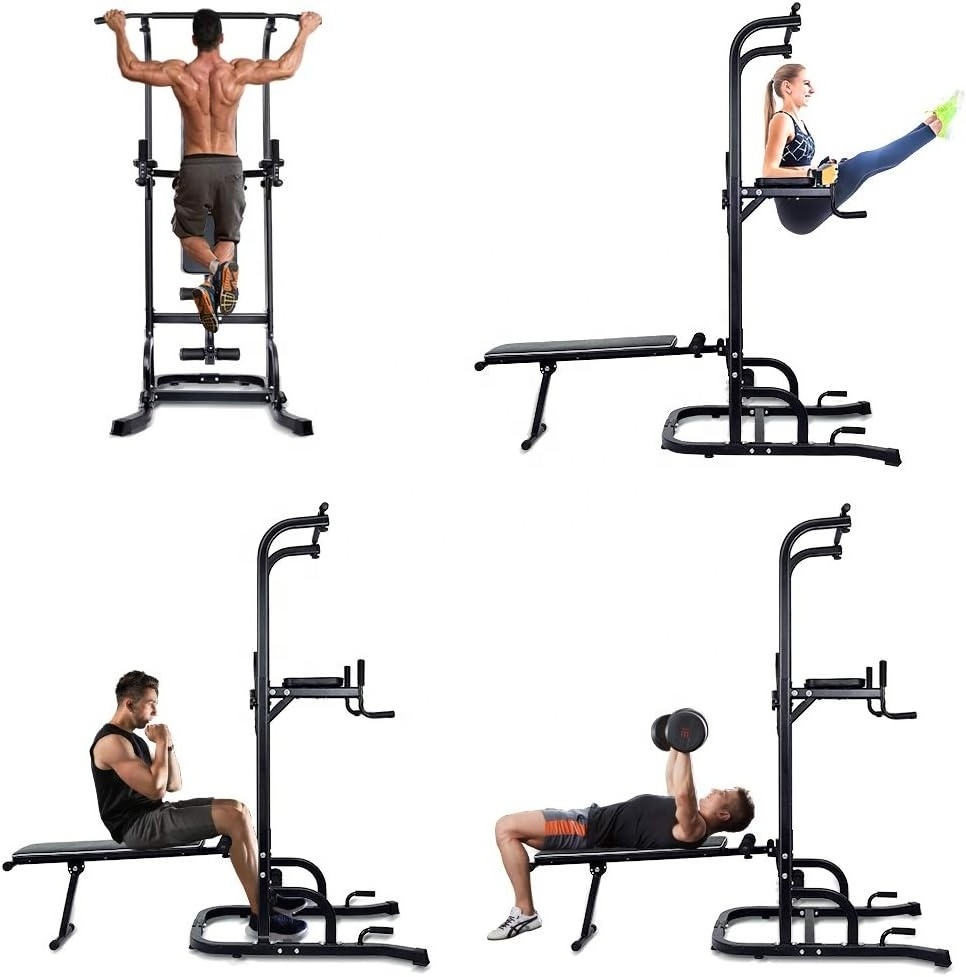 Home Gym horizontal bars Equipment Adjustable Power Tower Workout Dip Station for Strength Training