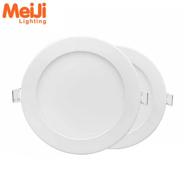 Indoor housing recessed round led panel lights ceiling down light