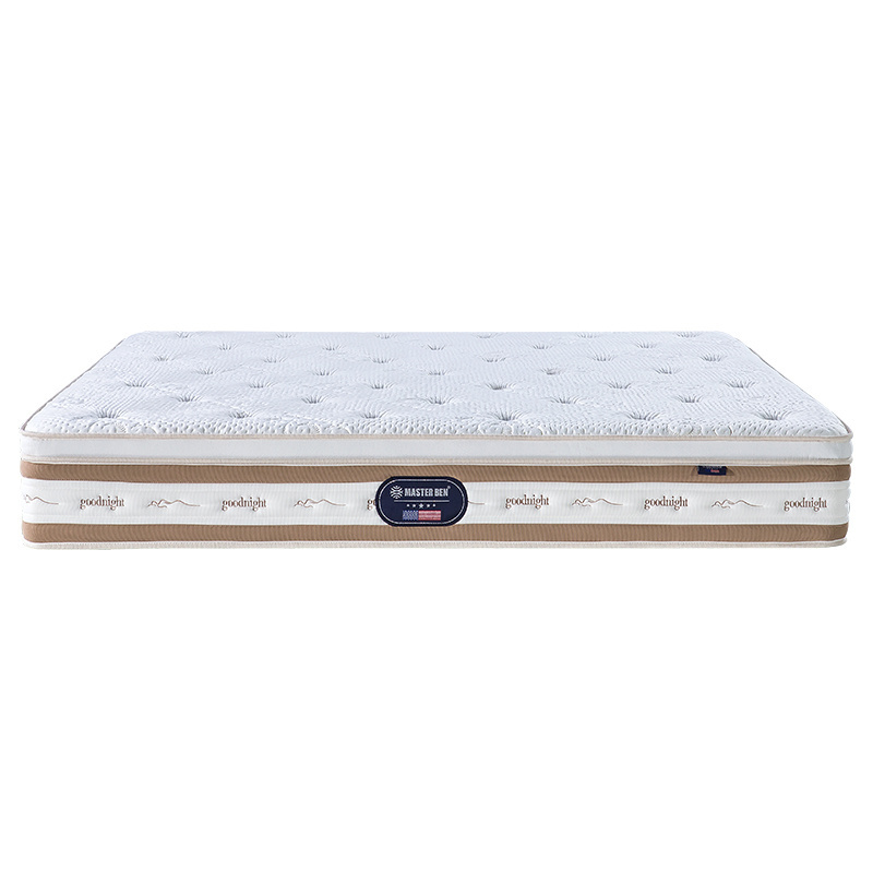 Double Mattress Bed King Size Gel Natural Latex Memory Foam Mattress Roll Up Pocket Spring Mattress in a Box