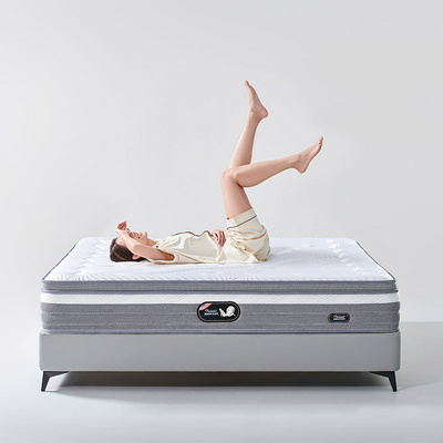 King Bedding Mattress Custom Size Roll Up Comfortable Memory Gel Foam Luxury Spring Mattress With Ice Silk Fabric