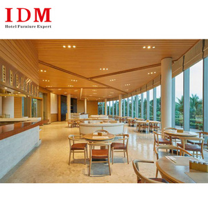 Modern Restaurant Furniture Booth Seats Cafeteria Cafe Table And Chairs Set