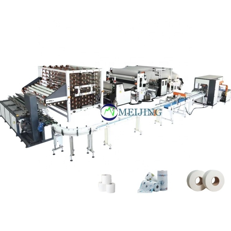 Maquinas para fabricar papel higienico Toilet Paper machine For Cotton Towel Maxi Roll tissue Paper Lamination Making Machine