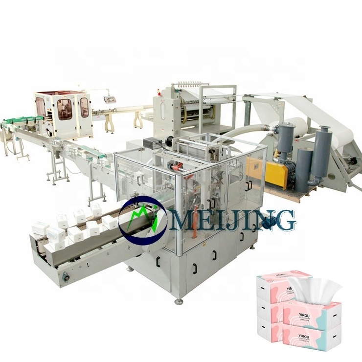 Full Auto Paper product making tissue Napkin Packing Machinery With Napkin Tissue And Facial Tissue making Machine Line