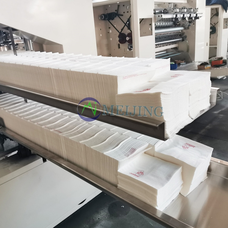 High Quality Super Speed Paper Napkins Machine Napkin Tissue Machine 2 Color Processing Folding Machine