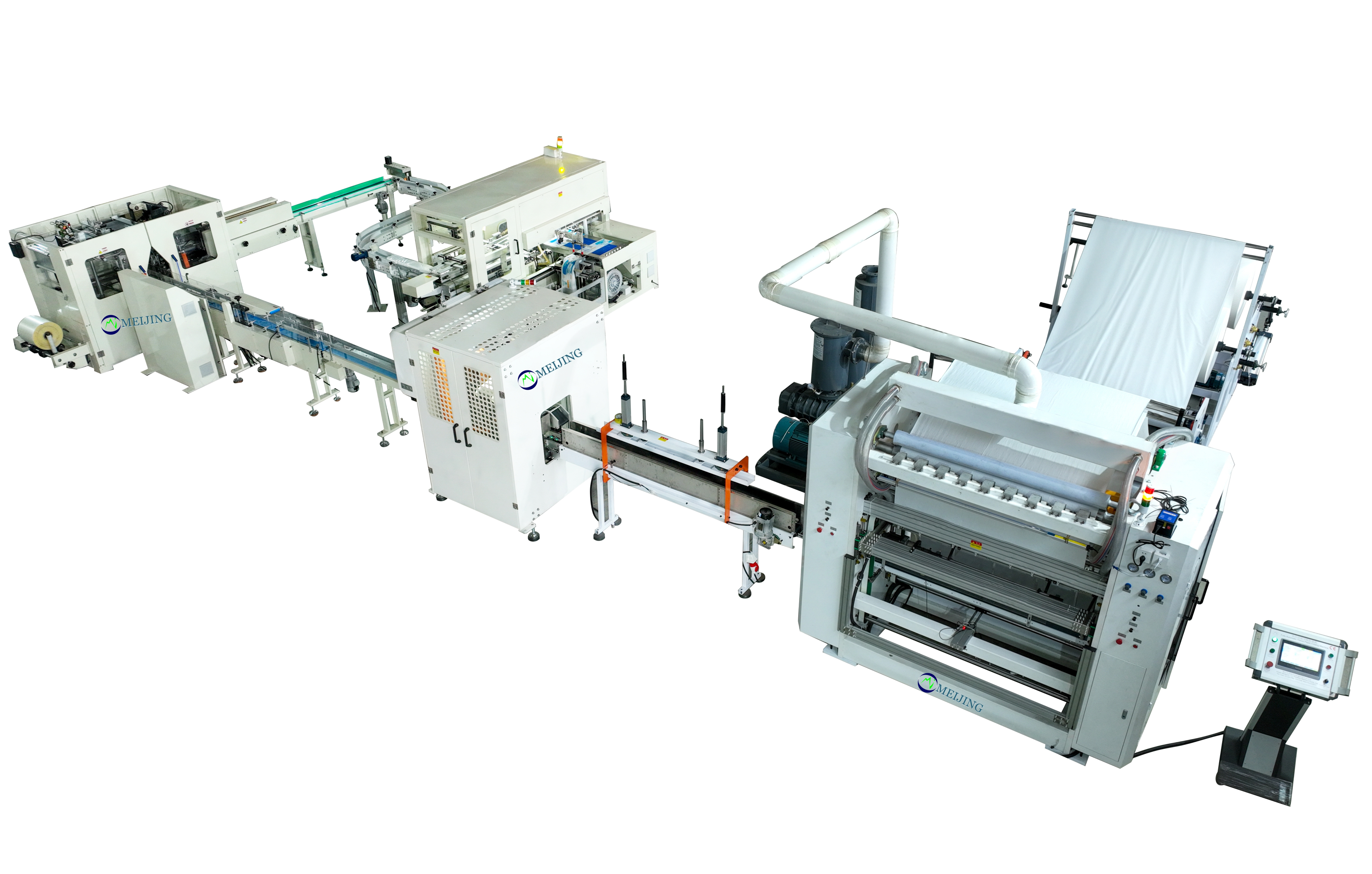 Full Auto Paper product making tissue Napkin Packing Machinery With Napkin Tissue And Facial Tissue making Machine Line