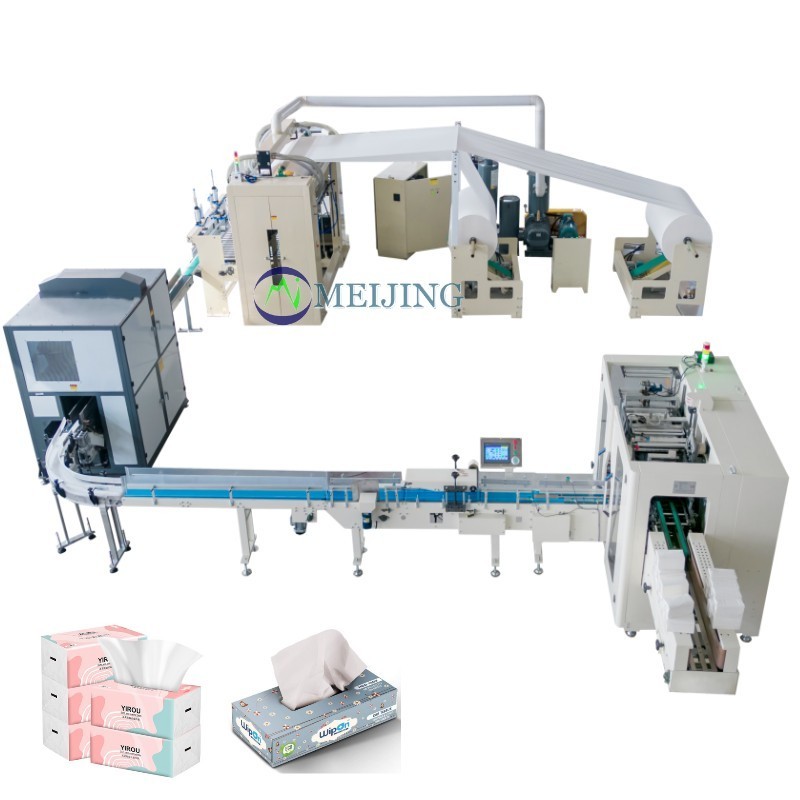 Automatic Paper Production Line Facial Tissue Paper Single Packing Making Machine For Sale