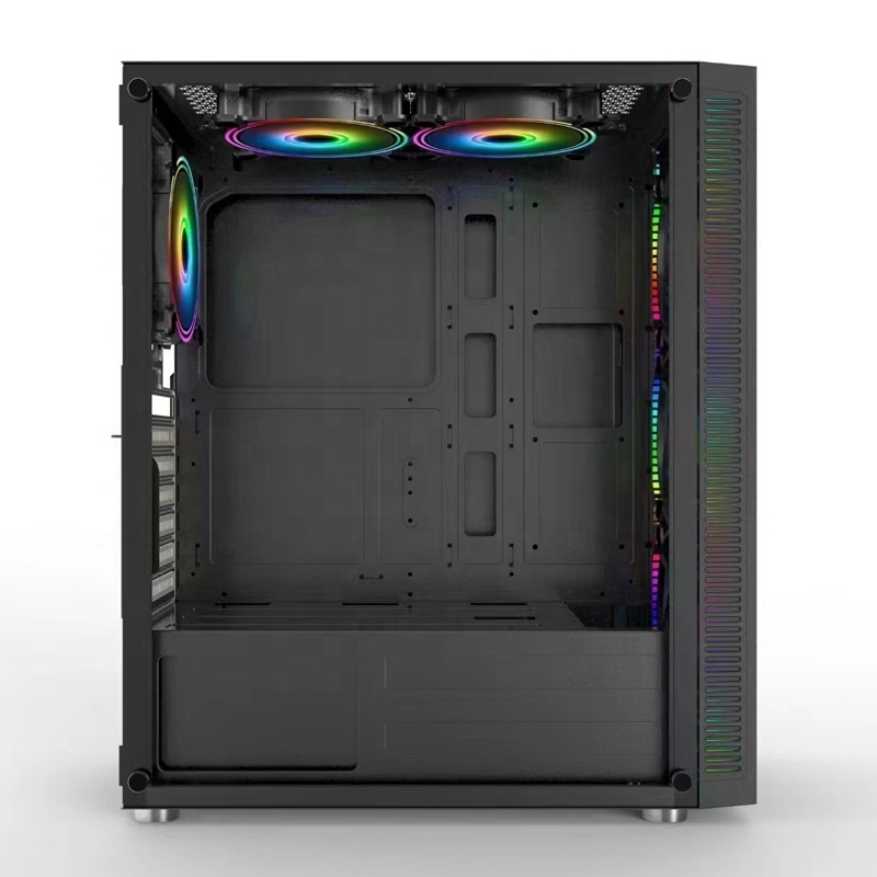 2024 New Design ATX Desktop Computer Case PC Case Mid Gaming Tower Gabinete Gamer ARGB Tempered Glass Window