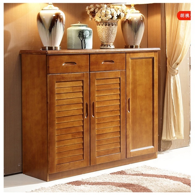 Transitional Wooden Dresser with2 Drawers and 2 doors Brown