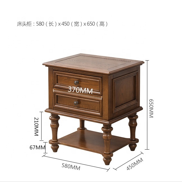 antique wood nightstands furniture for bedroom	Baroque style