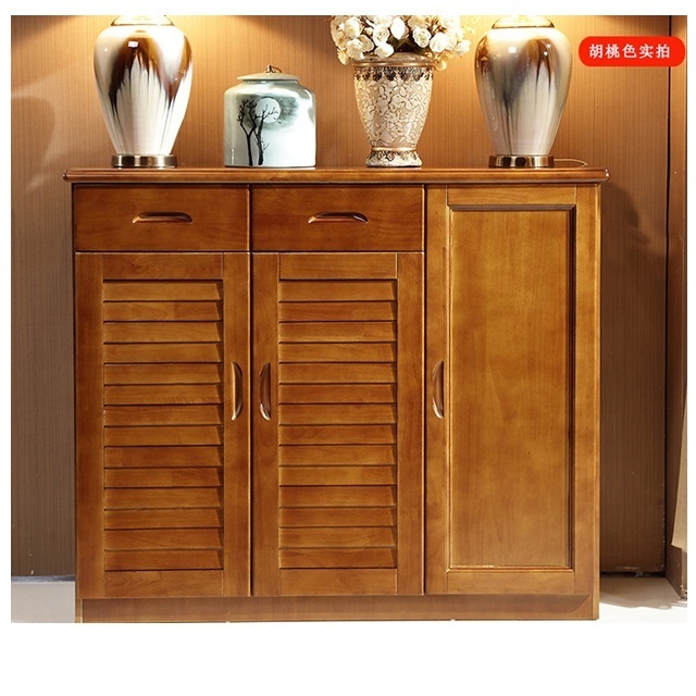 Transitional Wooden Dresser with2 Drawers and 2 doors Brown