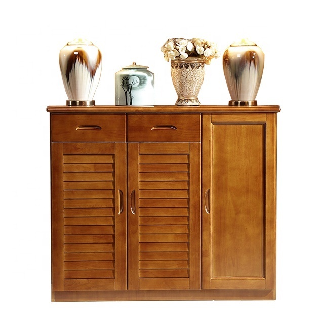 Transitional Wooden Dresser with2 Drawers and 2 doors Brown