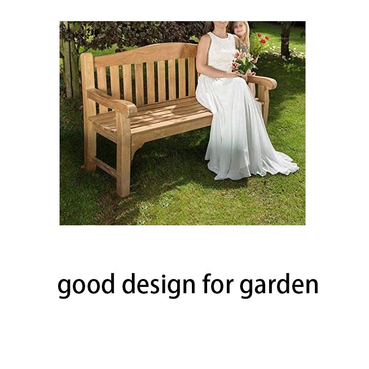 outdoor 4 Seat Teak Wooden Bench