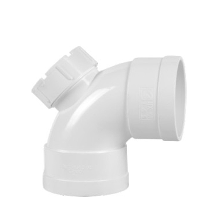 All Types Joint  Water PVC Pipe Fittings 3-Inch Elbow Y Shape with round Head Model Plastic Water Plumbing